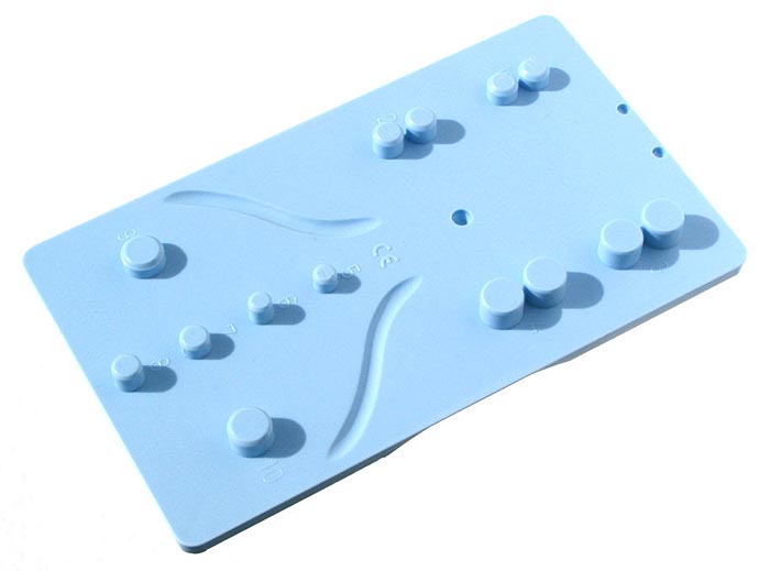 Walser matrix tray for 10 Walser dental matrices