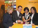 Besucher auf dem German Pavilion bei der CDEX in Seoul